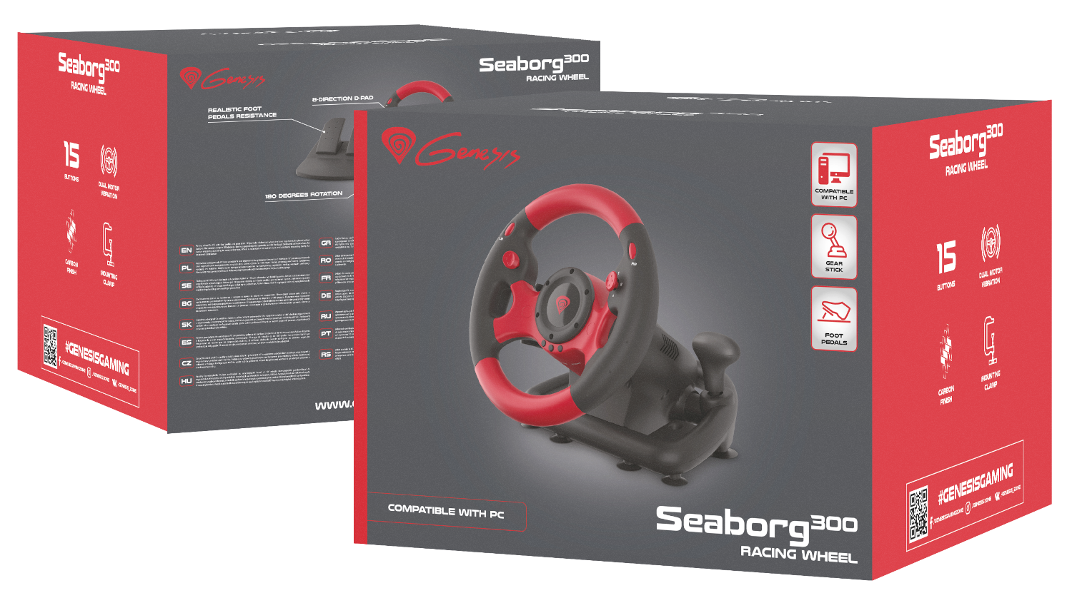 GENESIS Seaborg 300 Kormány PC-hez (NGK-1565)