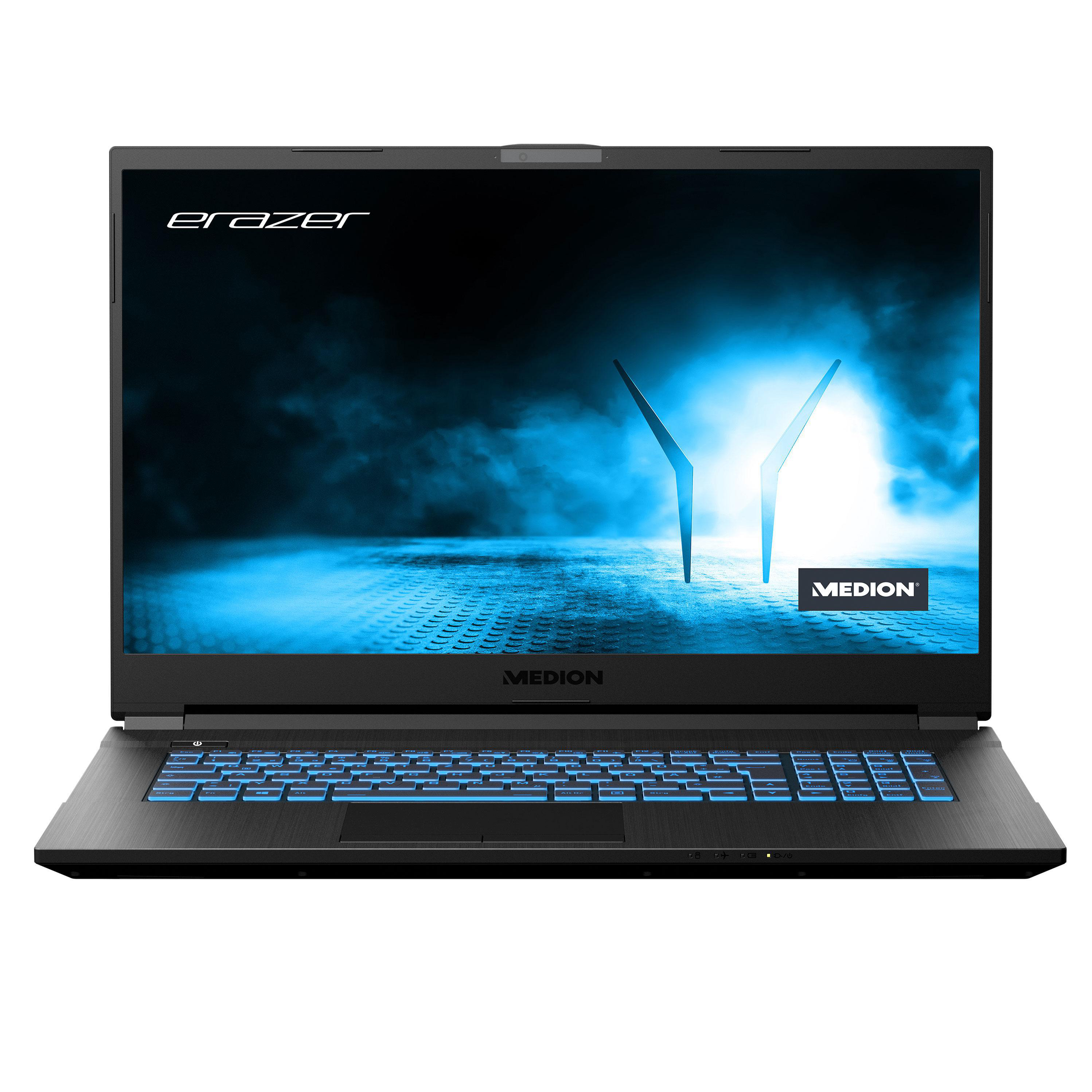 7 Ti, Schwarz GB (MD TB Defender Ryzen™ E15 SSD, Gaming (64 1 10 17,3 Zoll Prozessor, NVIDIA, RAM, MEDION mit RTX™ 3050 Windows Home AMD Bit) GeForce 62317), 16 Display, Notebook,