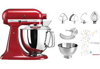 KITCHENAID KSM200 Swiss Edition + Gemüseschneider - Küchenmaschine  (Rot)