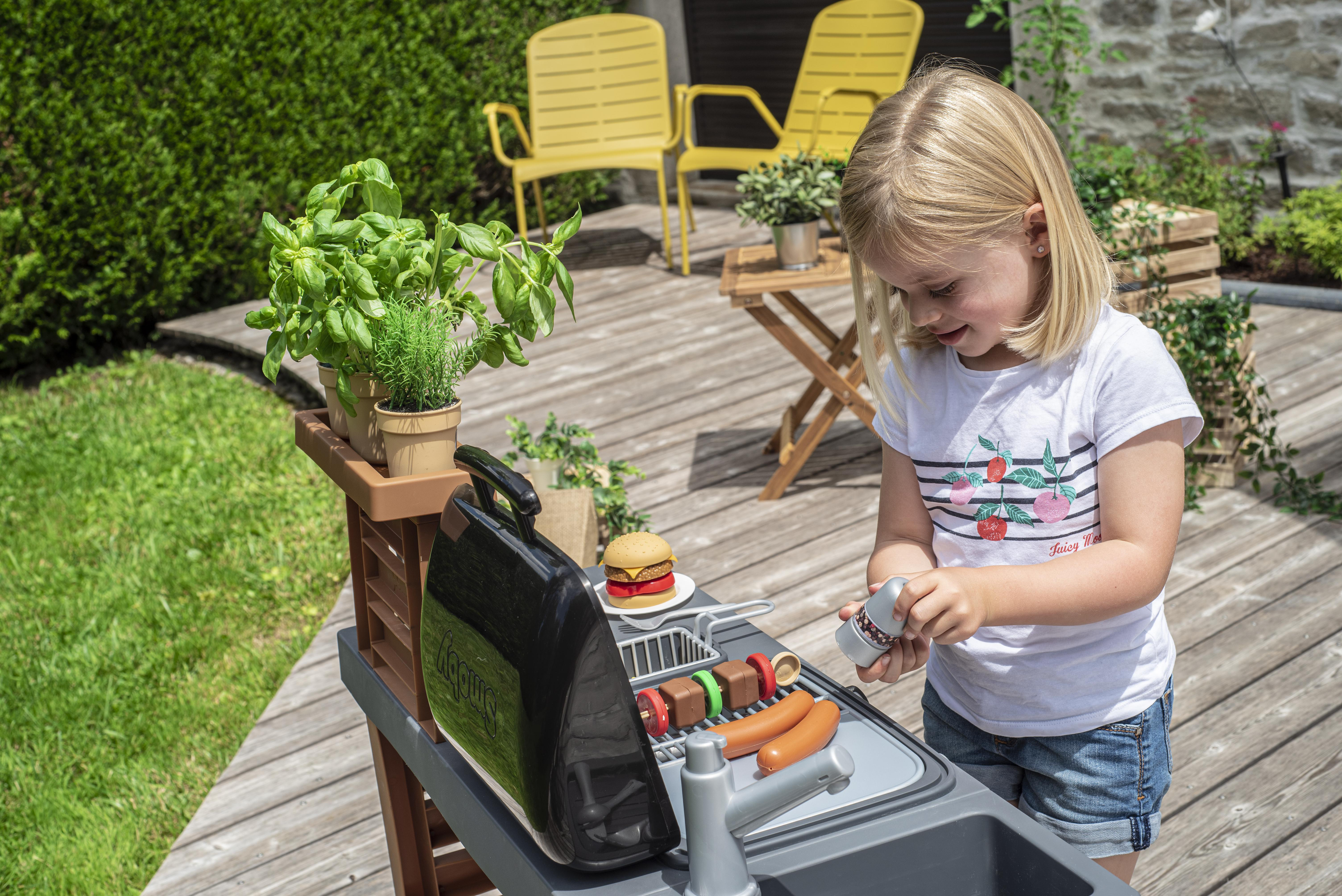SMOBY Rollenspielzeug Gartenküche Outdoor Mehrfarbig