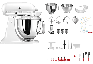 KITCHENAID Artisan KSM200 Swiss Anniversary - Küchenmaschine-Set (Weiss)