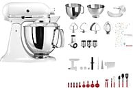 KITCHENAID Artisan KSM200 Swiss Anniversary - Robot culinaire (Blanc)