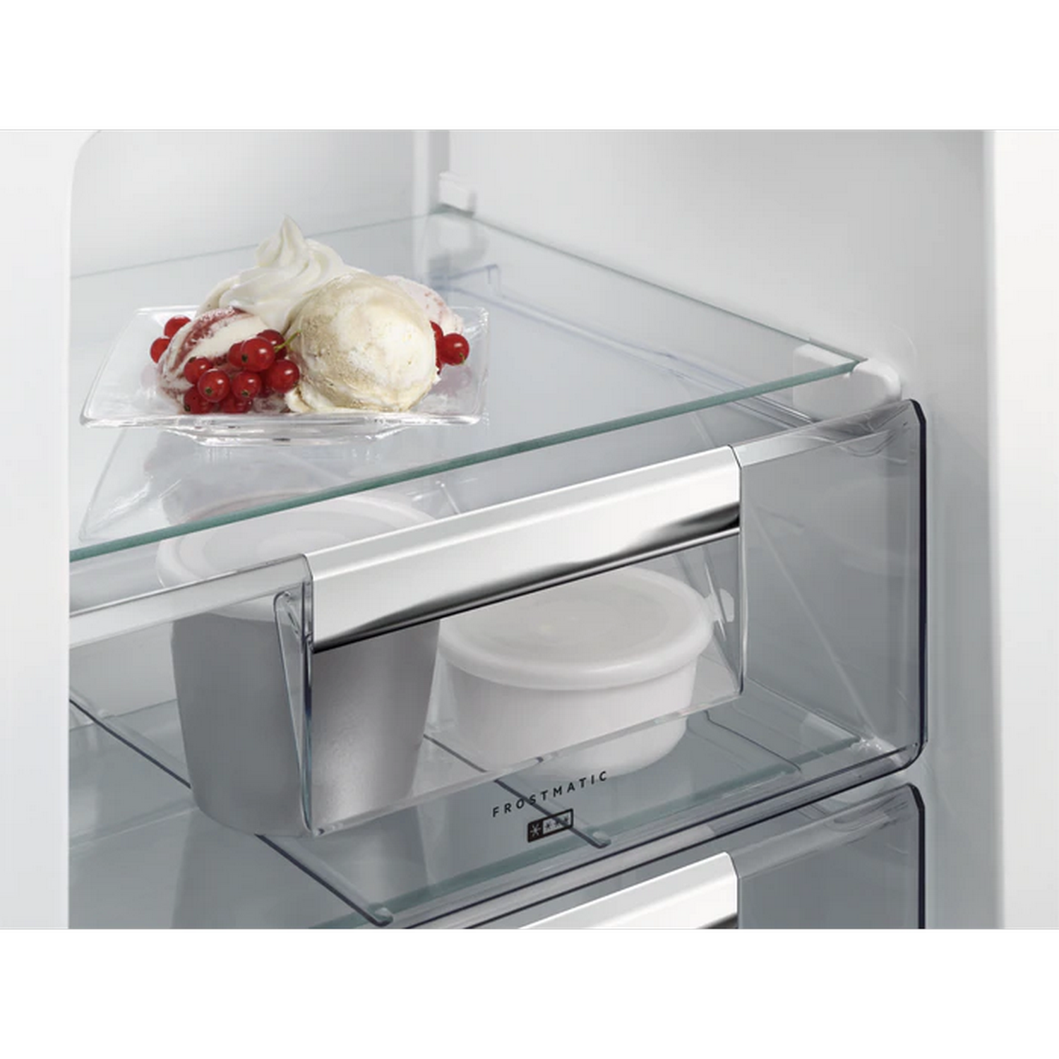 Frigorífico combi - AEG SCB418F3LS, Integrable, 268 l, Sistema estático, 177.2 cm, Blanco