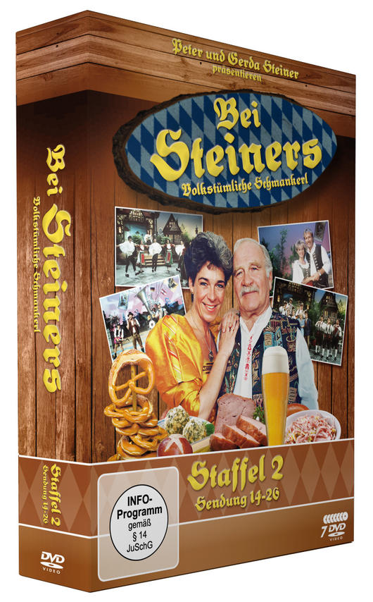 DVD-Hülle einer deutschen Comedy-Show: Bei Steiners, Staffel 2.