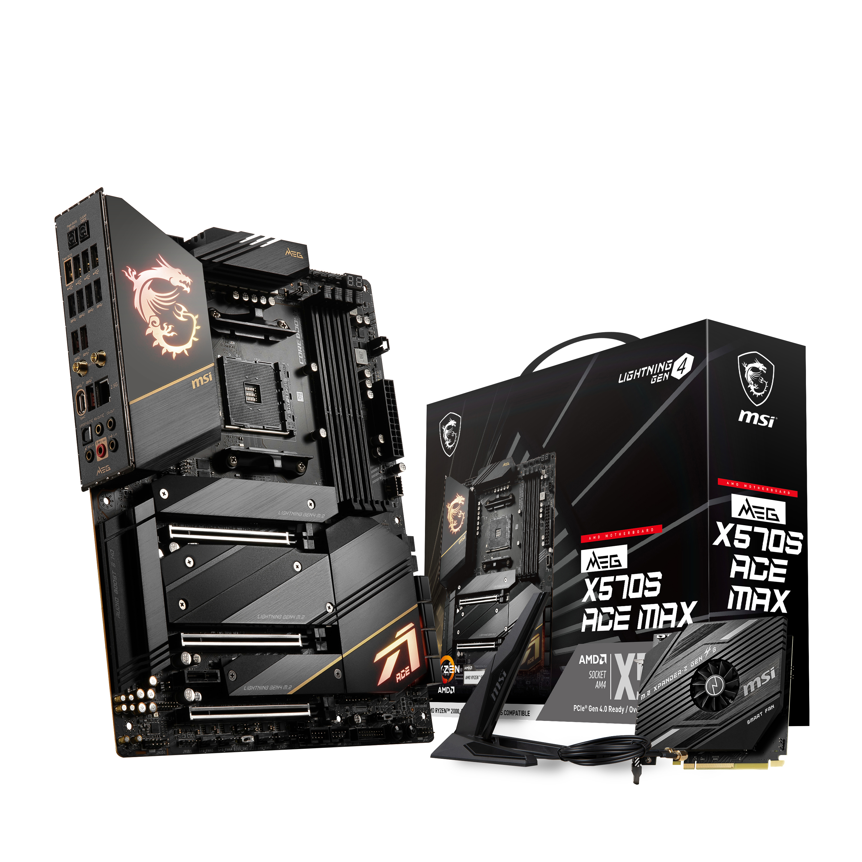 (7D50-001R) ACE MEG MAX Mainboard MSI X570S Schwarz