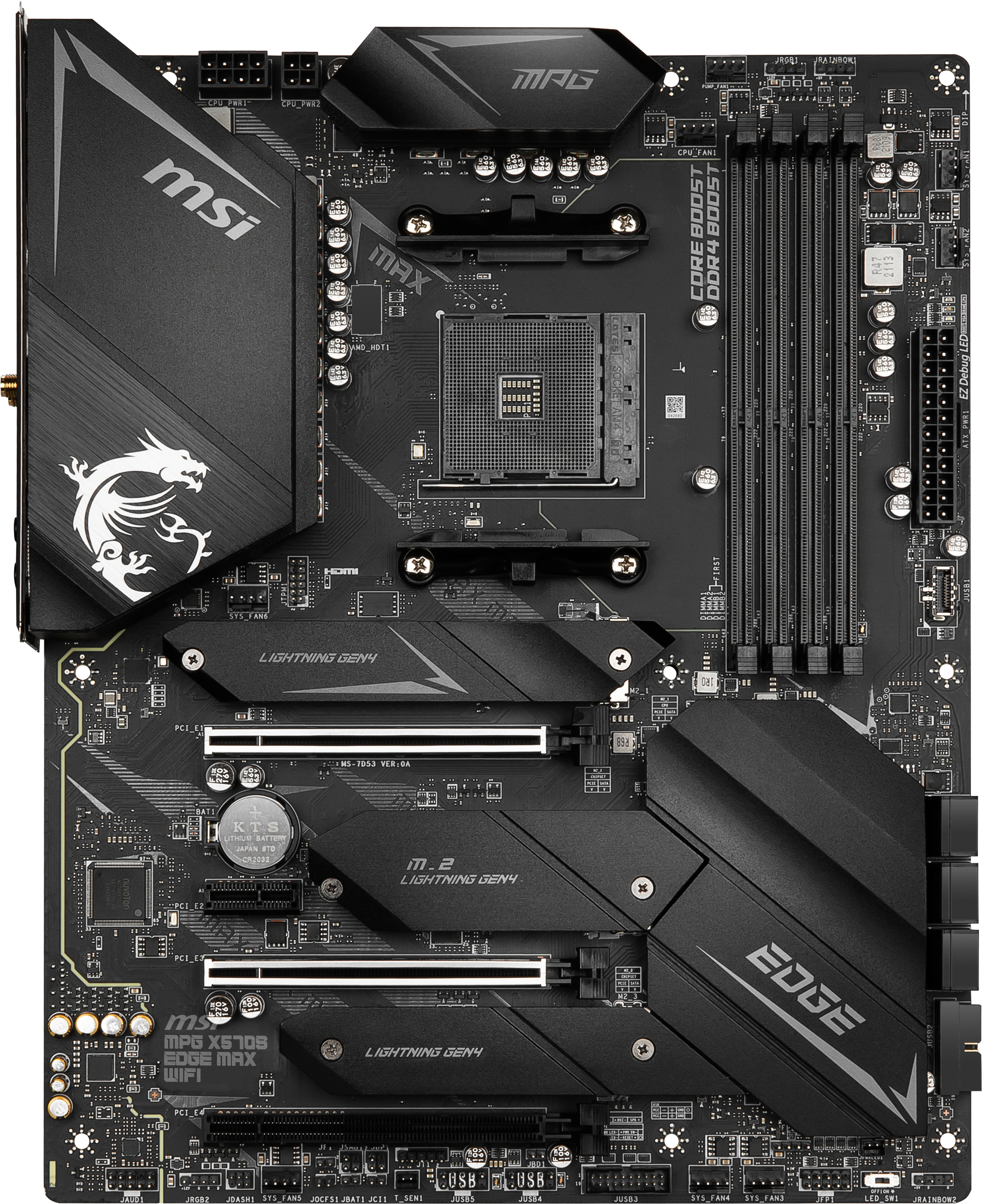 MSI MPG X570S EDGE MAX WIFI (7D53-003R) Mainboard Schwarz