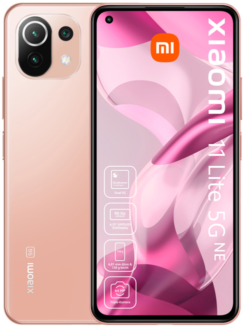 XIAOMI 11 Lite 5G NE 128 GB Peach Pink Dual SIM