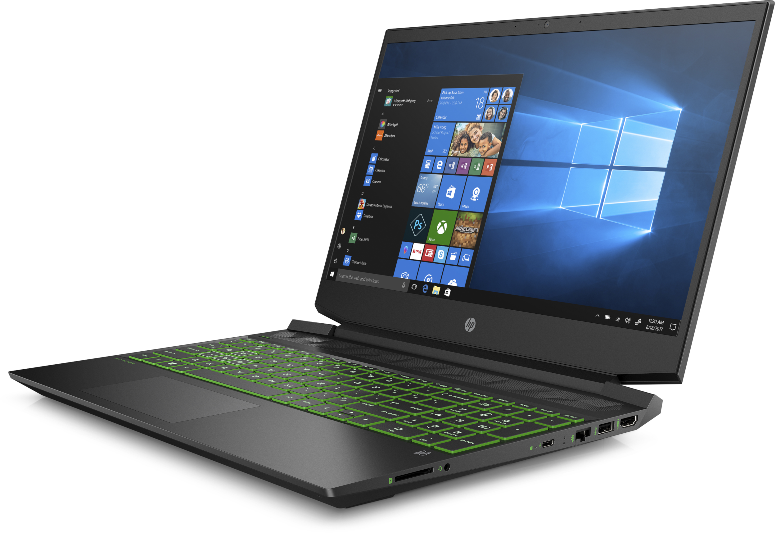 HP Gaming Notebook Pavilion 15-ec2907ng, R7-5800H, 16GB RAM, 1TB SSD, RTX3050 Ti, 15.6 Zoll FHD, Schwarz Gaming Notebook, 15,6 Zoll, Full-HD, AMD Ryzen™ 7 5800H (16 MB Cache, bis zu 4.4 GHz), 16 GB, 1000 GB SSD