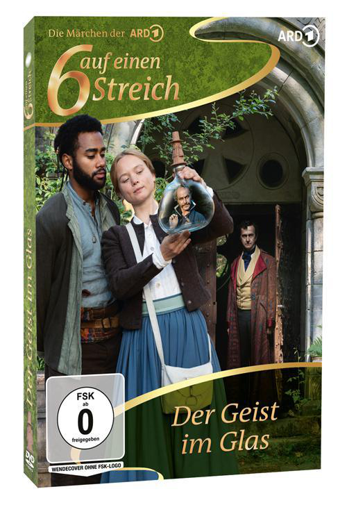 DVD-Cover des Films "6 auf einen Streich". Eine Frau und ein Mann halten ein Glas.