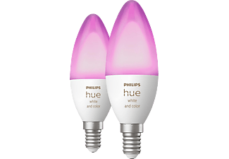 PHILIPS HUE White and Color Ambiance Confezione Doppia E14 - Lampada (Bianco)