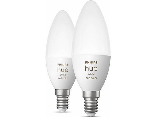 PHILIPS HUE Pack double White and Color Ambiance E14 - Ampoules (Blanc)