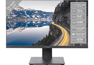 PEAQ PMO C241-VFH 24 Zoll Full-HD Monitor (8 ms Reaktionszeit, 75 Hz)