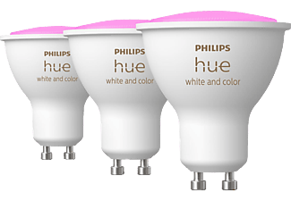 PHILIPS HUE Pack de 3 White and Color Ambiance GU10 - Ampoules (Blanc)