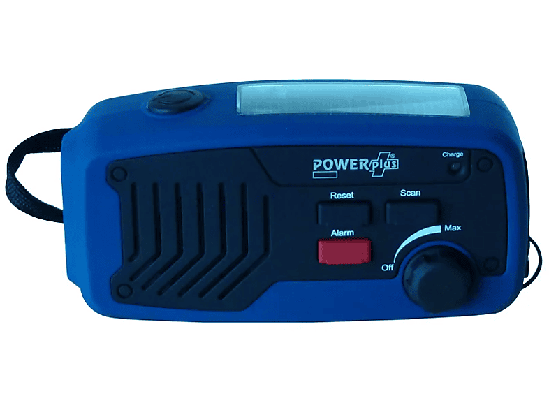 Powerplus PANTER tragbares Solarradio Dynamoradio mit integrierter Taschenlampe Handyladefunktion und Ladegerät; Kurbelradio