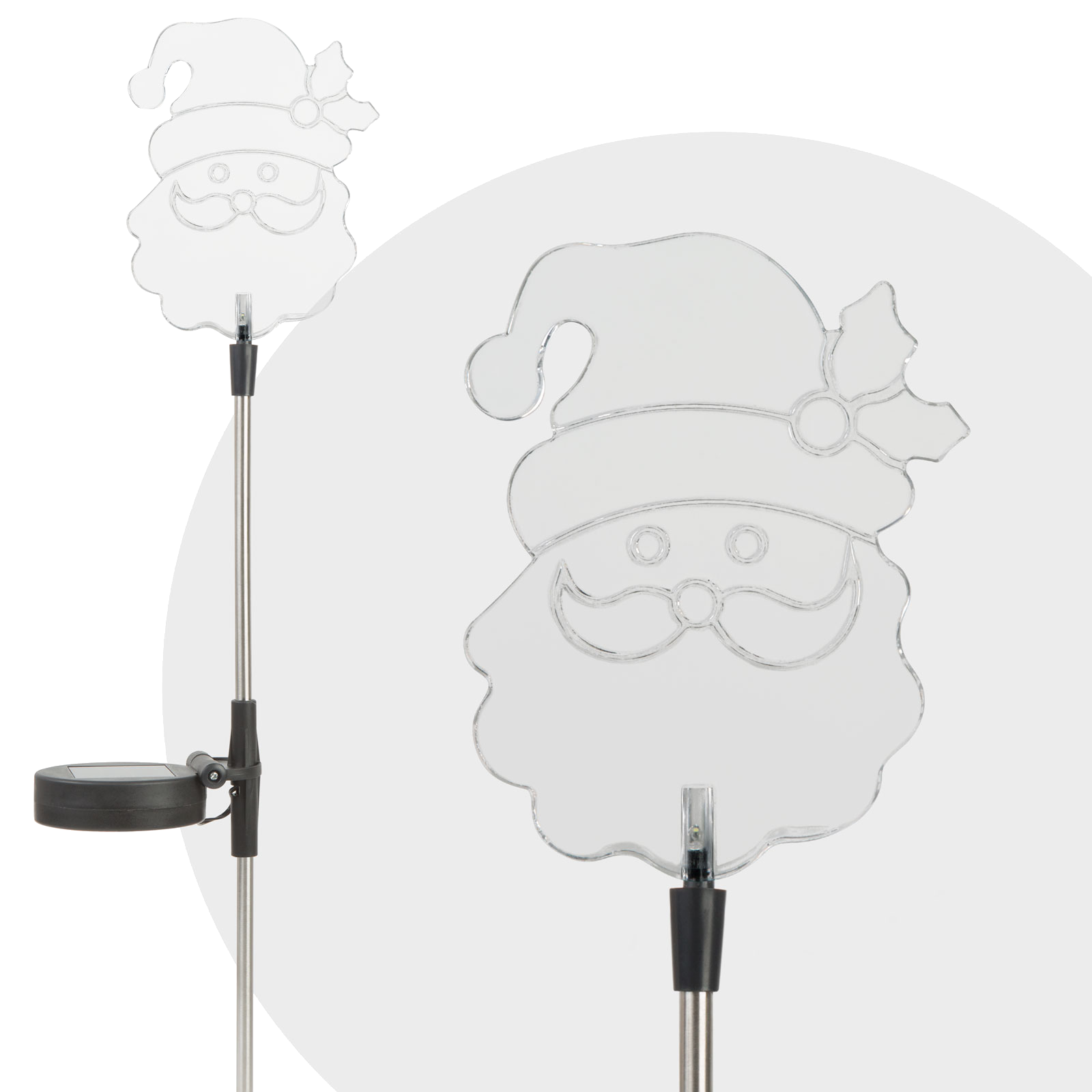 GARDEN OF EDEN 11393D LED-es kültéri szolárlámpa - mikulás 84 cm RGB