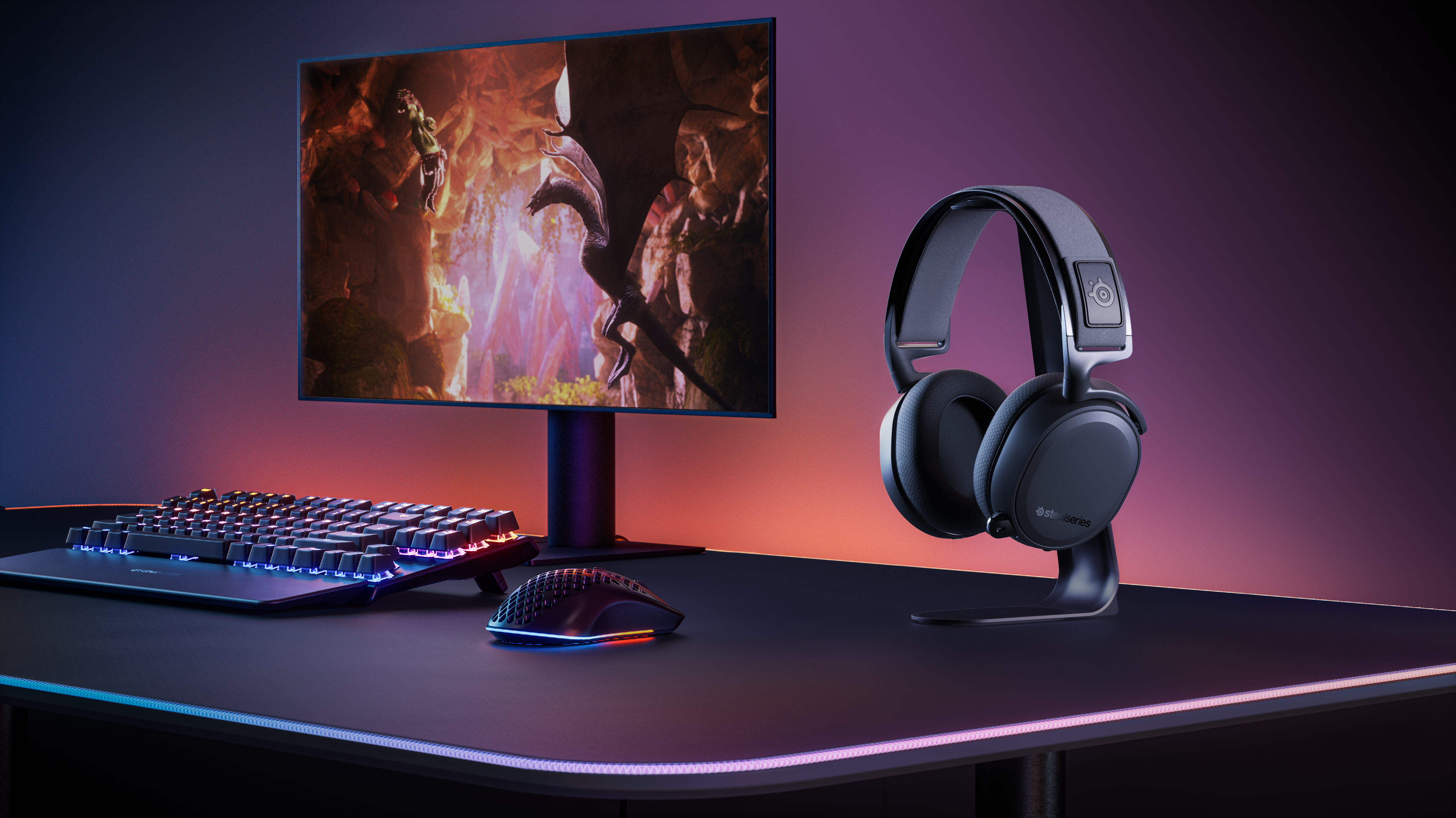 STEELSERIES Arctis 7+, Over-ear Gaming Headset Schwarz