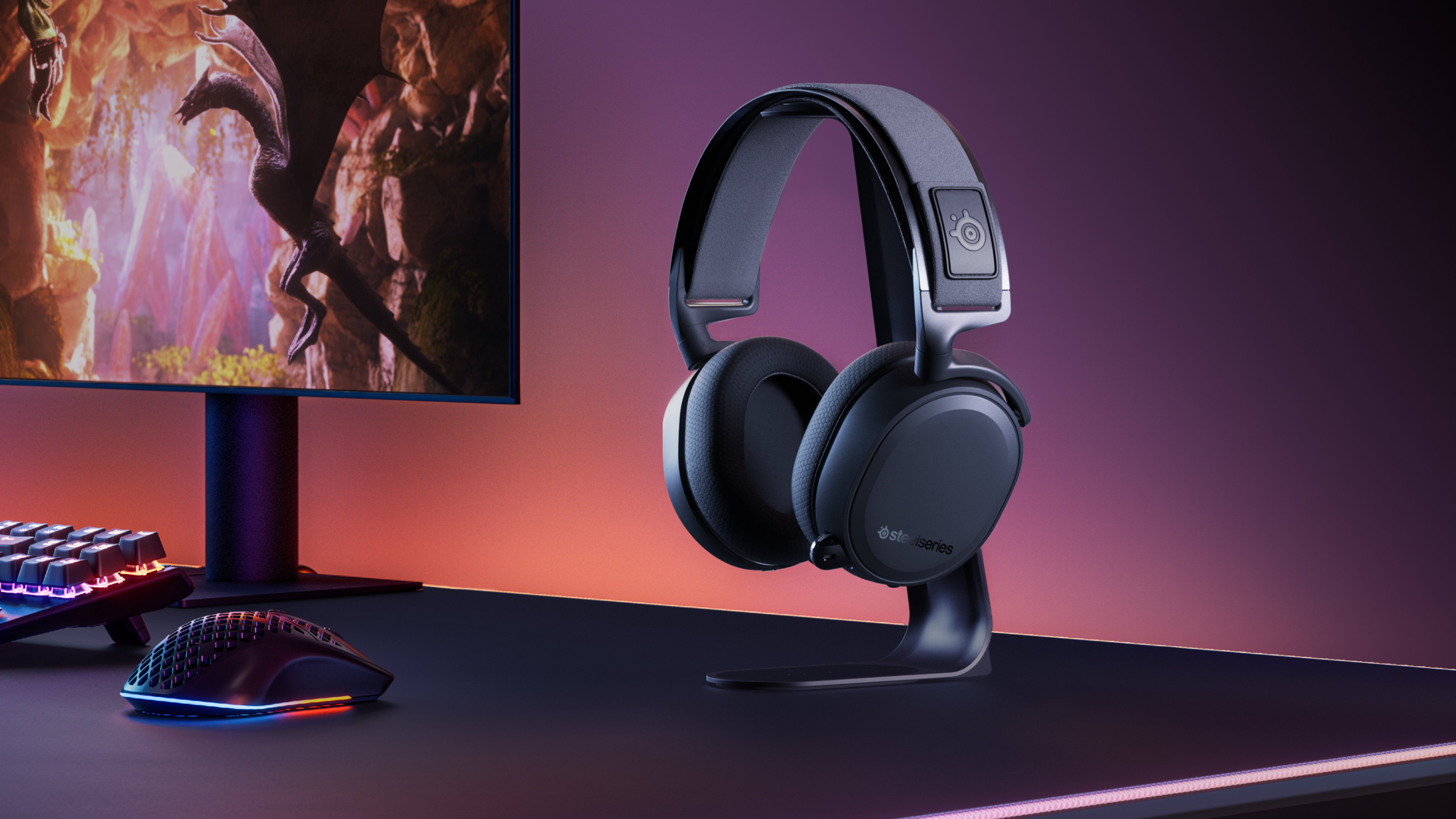 STEELSERIES Arctis 7+, Over-ear Gaming Headset Schwarz