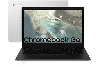 SAMSUNG Galaxy Chromebook Go, 14 pollici, processore Intel® Celeron®, INTEL UHD Graphics, 4 GB eMMC, Silver