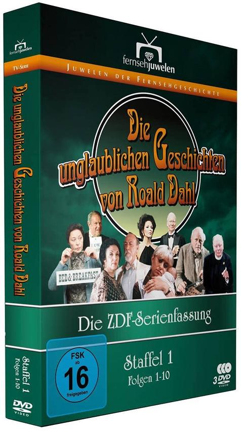 DVD-Box-Set einer Fernsehserie. Mehrere Personen auf dem Cover, mit dem Titel 'Die unglaublichen Geschichten'.