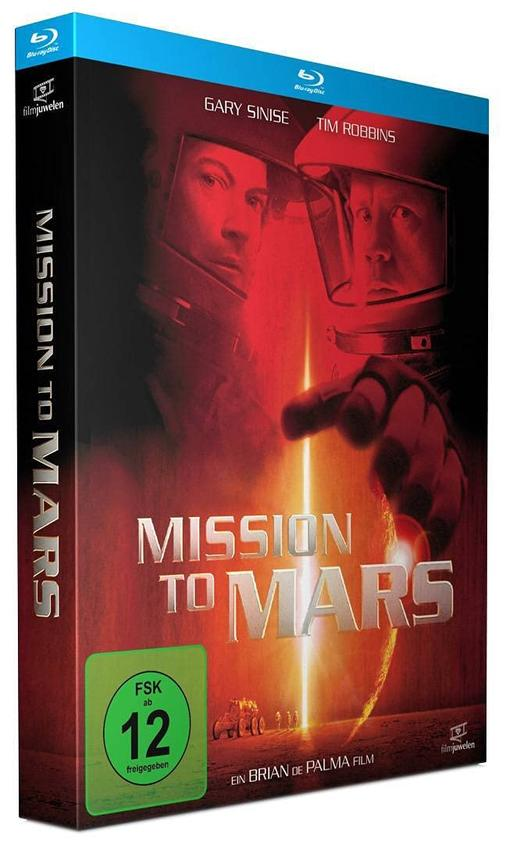 Eine Blu-ray-Filmhülle. Das Cover zeigt zwei Astronauten. Der Titel lautet 'Mission to Mars'.