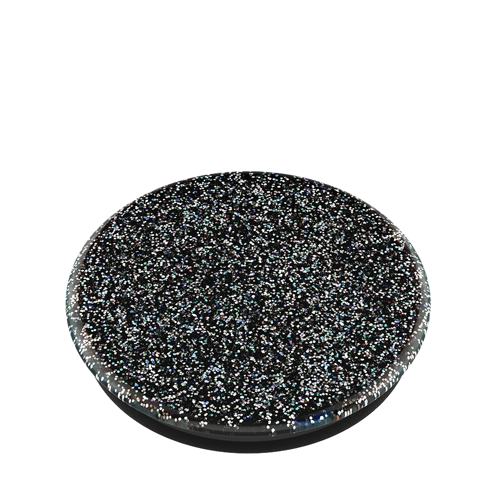 POPSOCKETS Mehrfarbig Handyhalterung, Black PopGrip Glitter