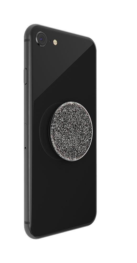 POPSOCKETS Mehrfarbig Handyhalterung, Black PopGrip Glitter