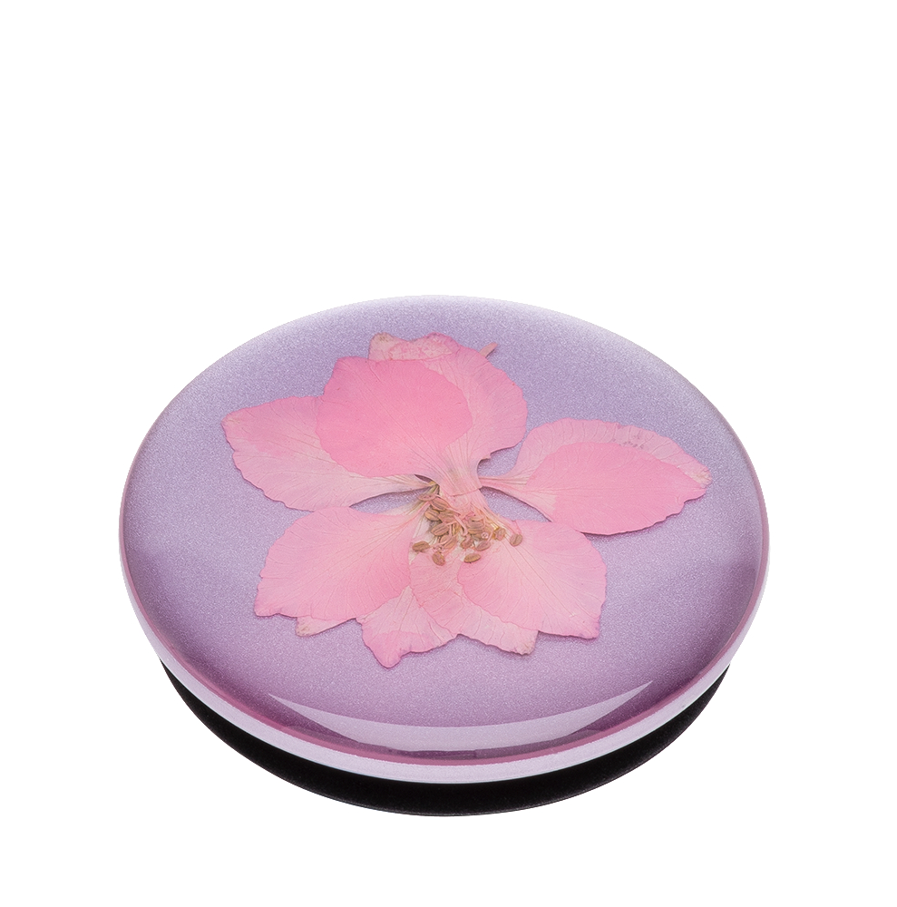 POPSOCKETS PopSockets PopGrip Pressed Flower Delphinium Pink Handyhalterung, Mehrfarbig