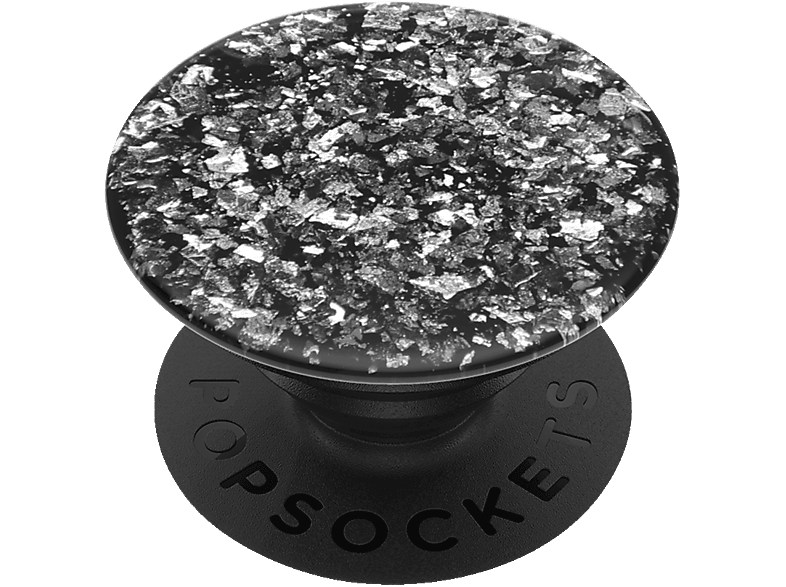 Handyhalterung, PopGrip POPSOCKETS Foil Confetti PopSockets Mehrfarbig Silver