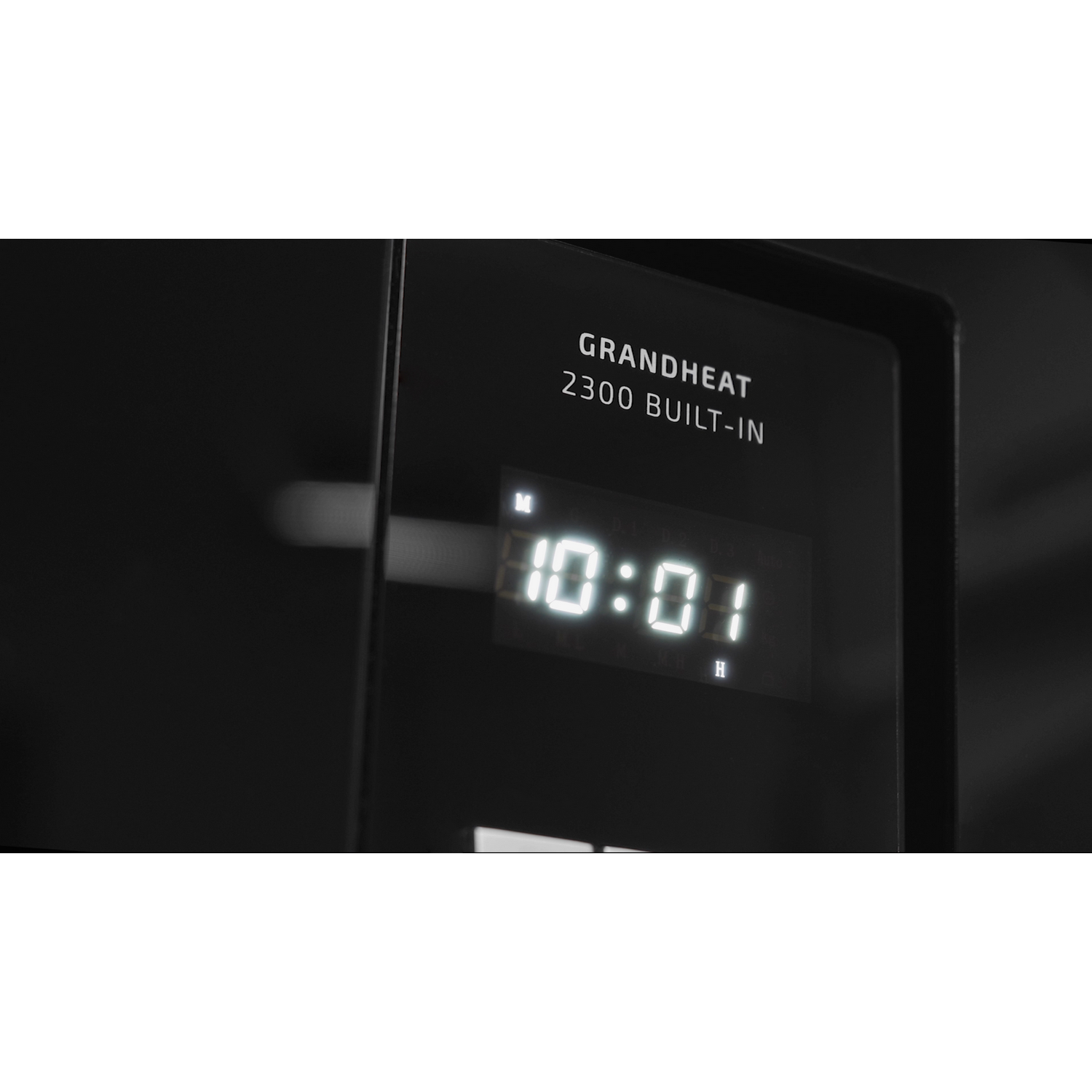 Microondas integrable - Cecotec 2300 Built-In, 23 l, 800 W, 8 funciones, Grill, Pantalla digital, Negro