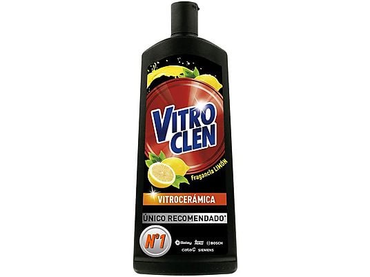 Accesorio limpieza - Vitroclen Limón Crema, 450 ml, Limpiador para vitrocerámica, Universal