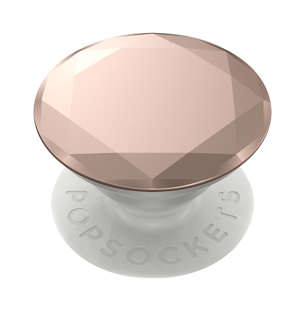 POPSOCKETS PopGrip metallic Diamond Rose Handyhalterung, Mehrfarbig Gold