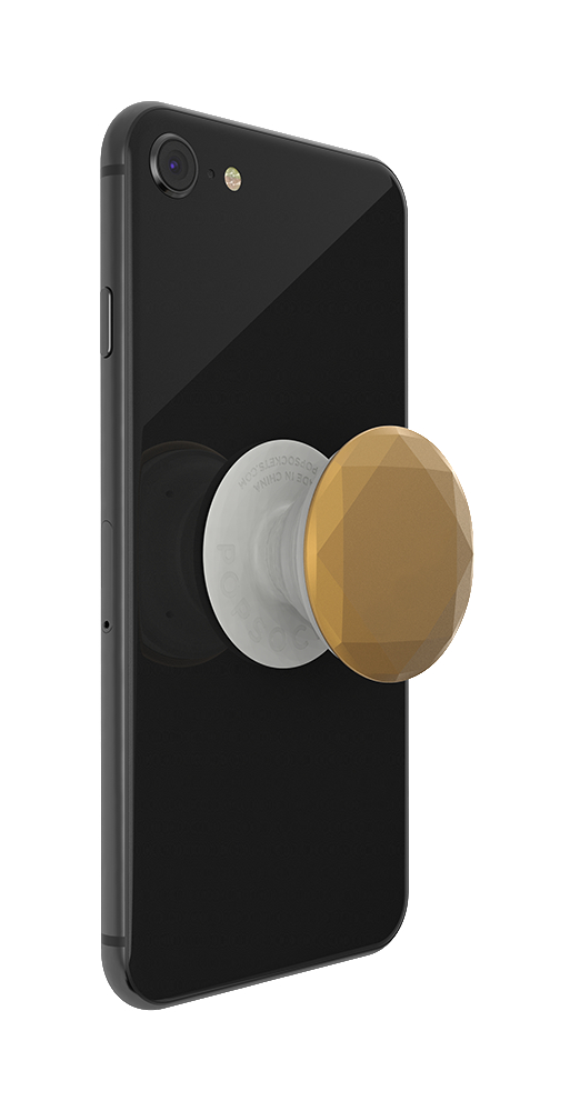 POPSOCKETS PopGrip Metallic Diamond Medallion Gold Handyhalterung, Mehrfarbig
