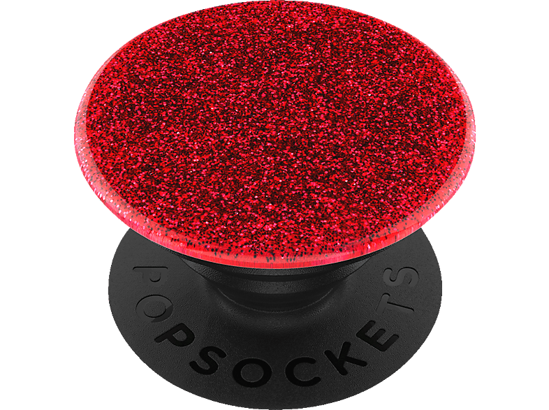 POPSOCKETS PopGrip Glitter Red Handyhalterung, Mehrfarbig