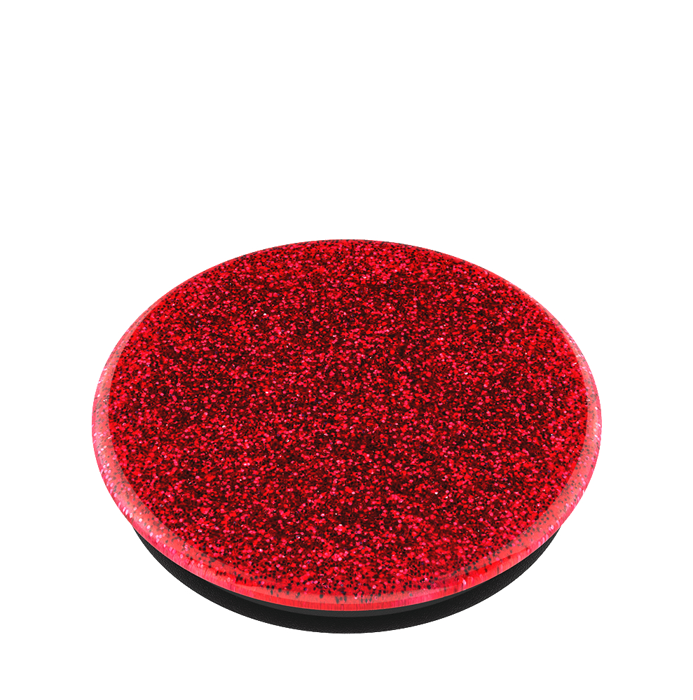 POPSOCKETS PopGrip Glitter Red Handyhalterung, Mehrfarbig