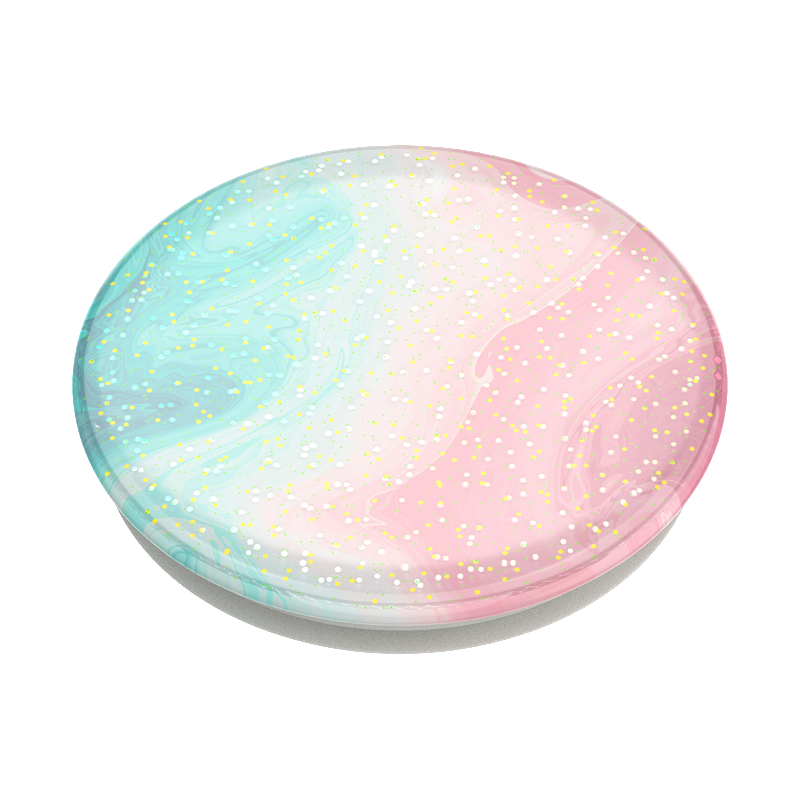 POPSOCKETS PopGrip Glitter Peach Shores Handyhalterung, Mehrfarbig