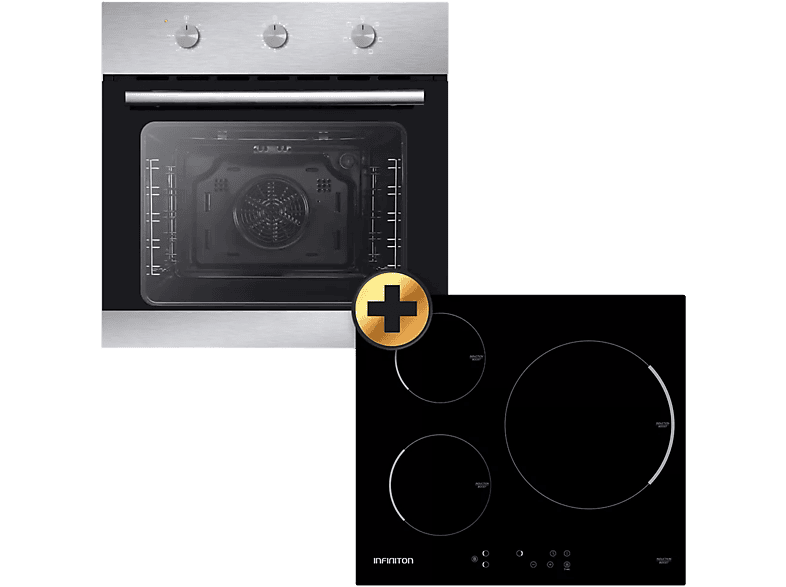 Horno compacto  Hisense BIM45342ADBG, Pirolítico, 50 l, 59.5 cm