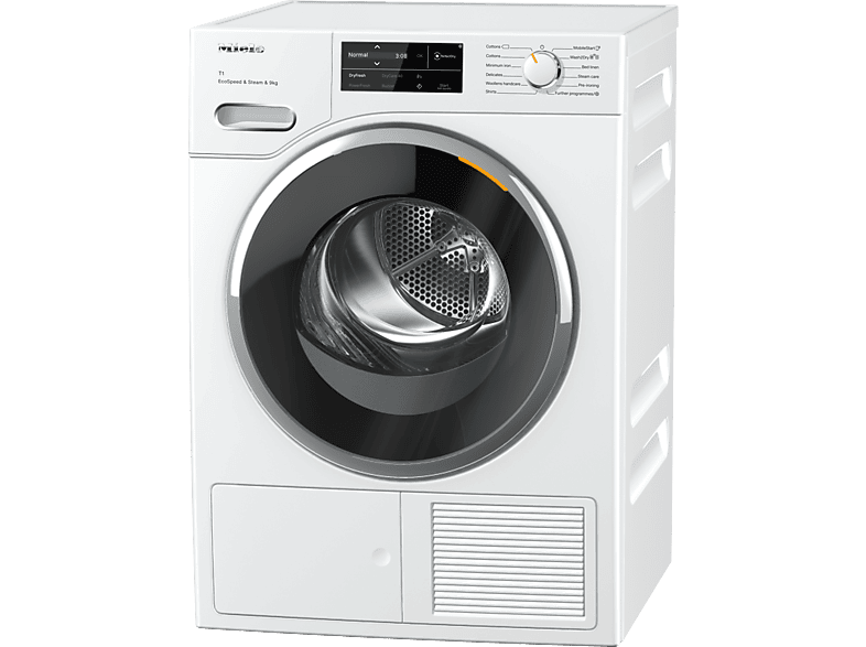 MIELE TWL780 WP lótuszfehér, hőszivattyús szárítógép, 9 kg, EcoSpeed, Wash2Dry, SilenceDrum