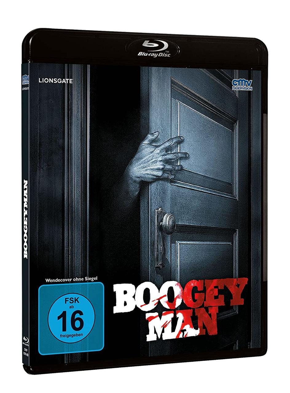 Blu-ray-Filmhülle für 'Boogeyman', ein Horrorfilm, mit einer Hand, die herausragt.
