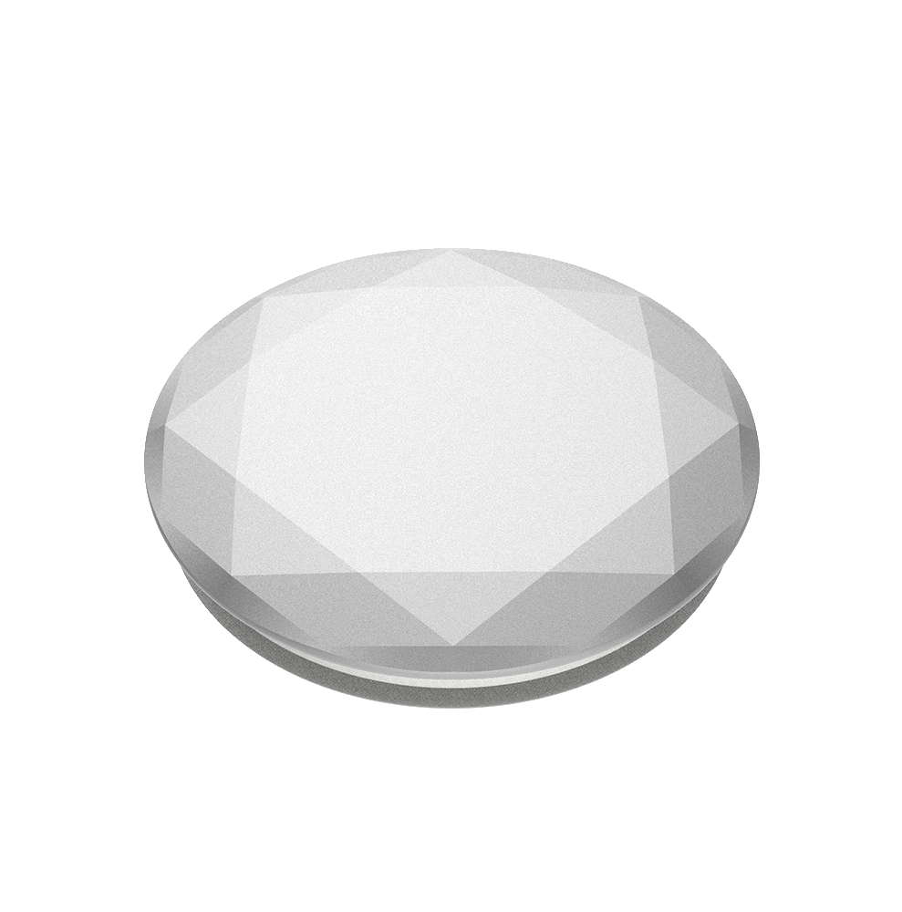 Handyhalterung, POPSOCKETS Diamond Metallic PopGrip Silver Mehrfarbig
