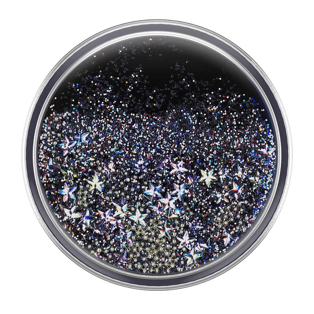 POPSOCKETS PopGrip Tidepool Starring Silver Handyhalterung, Mehrfarbig