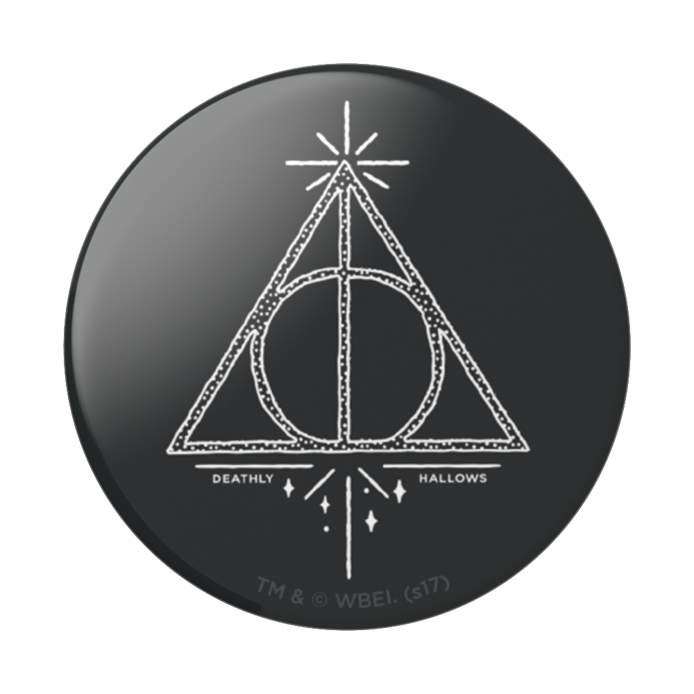 Schwarzes PopSockets mit dem Symbol der Heiligtümer des Todes von Harry Potter.