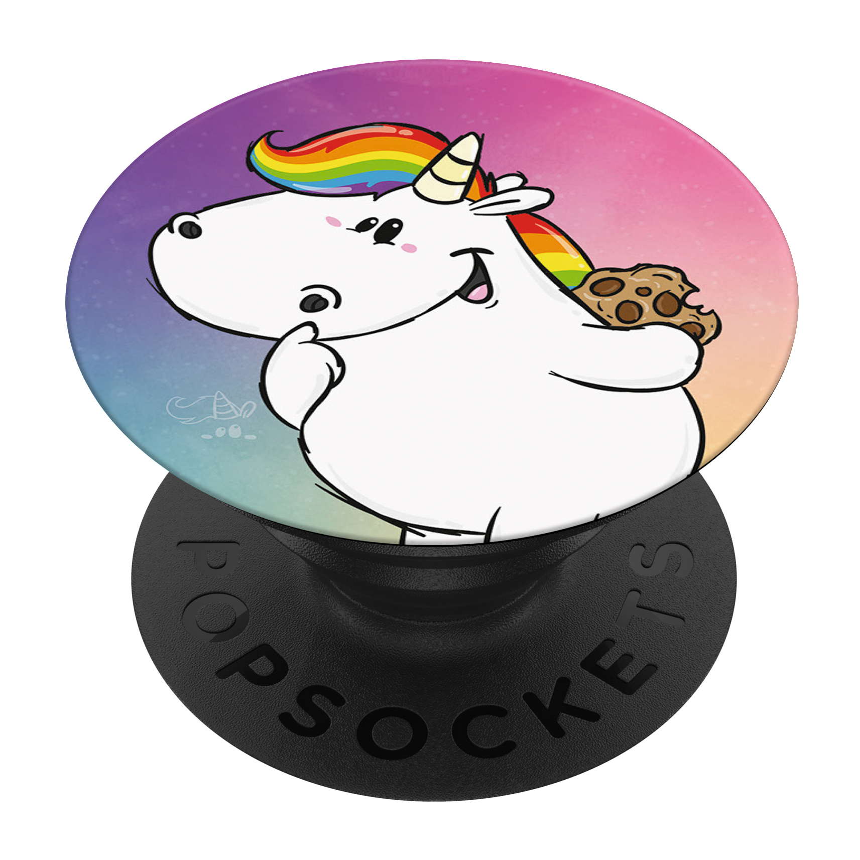 POPSOCKETS PopGrip Pummeleinhorn Handyhalterung, Mehrfarbig