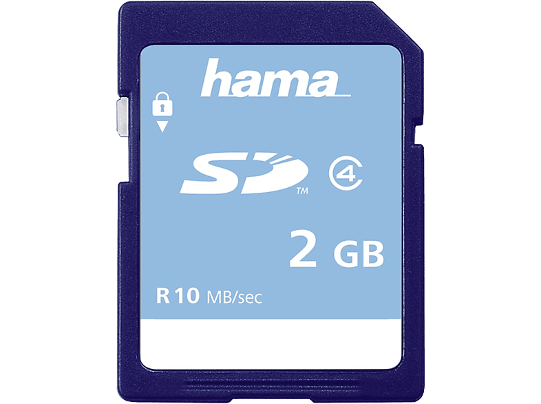 HAMA 00055377 - SD-Speicherkarte (2 GB, 10 MB/s, Blau)