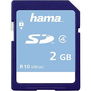 HAMA 00055377 - SD-Speicherkarte  (2 GB, 10 MB/s, Blau)