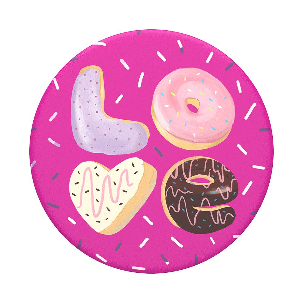 POPSOCKETS PopGrip Love Donut Handyhalterung, Mehrfarbig