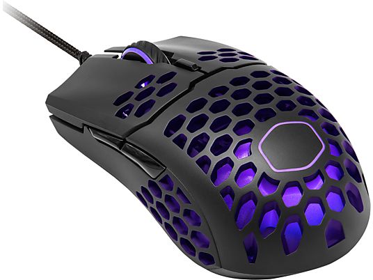 COOLER MASTER MM711 - Mouse per gaming, Connessione con cavo, Ottica con LED, 16000 dpi, Nero