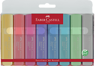 FABER-CASTELL Textmarker TL 46 Faserschreiber, Pastell/Mehrfarbig