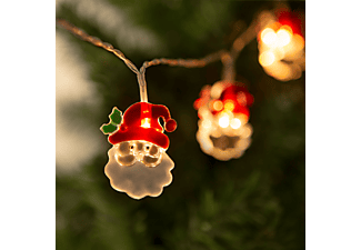 FAMILY CHRISTMAS 56532 Karácsonyi LED fényfüzér - mikulás - 10 LED - 2 x AA - 1,35 m