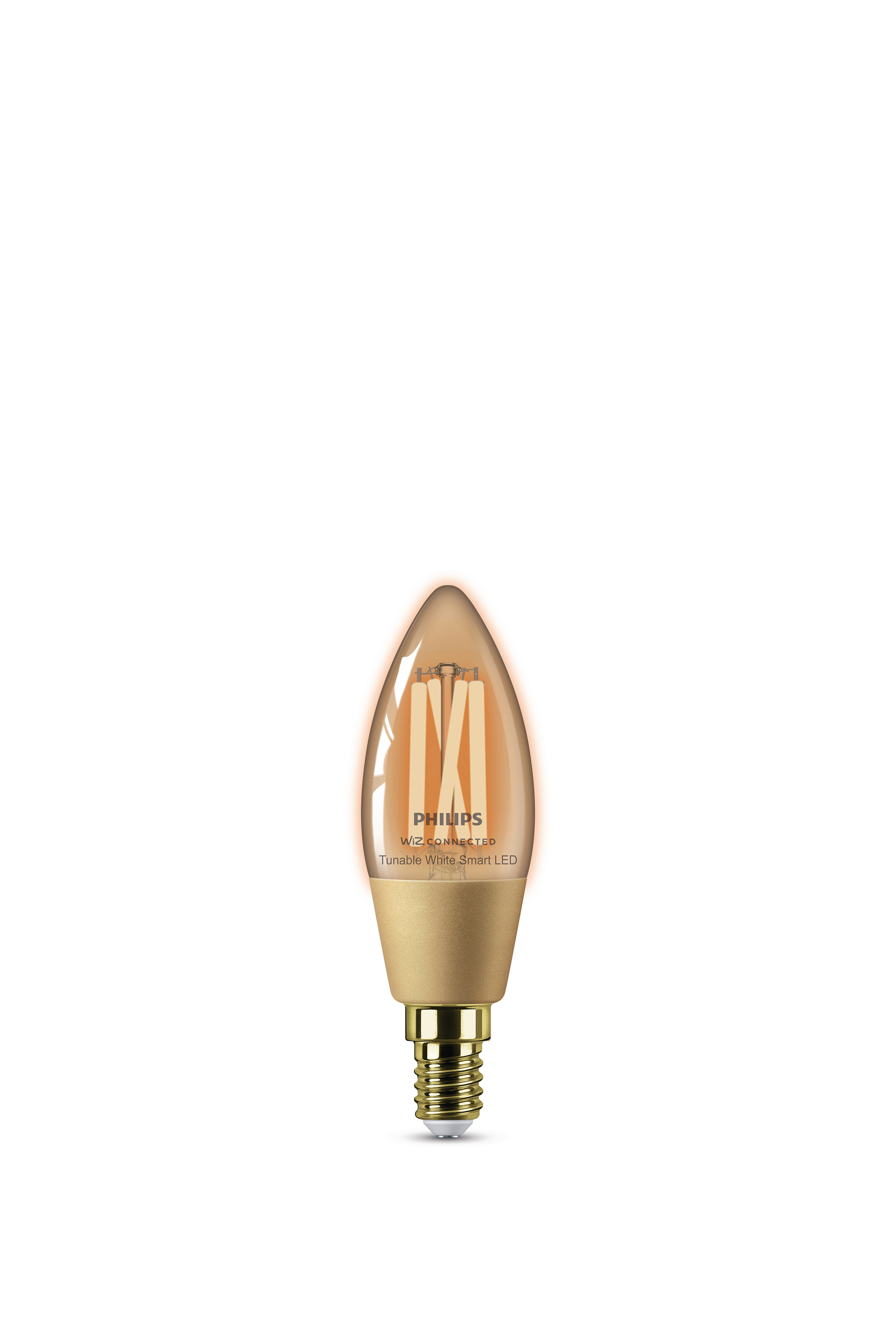 PHILIPS Smart LED 25W Amber Smart Glübirne Einzelpack Filament Kerzenform (TW) 2000-5000 Kelvin