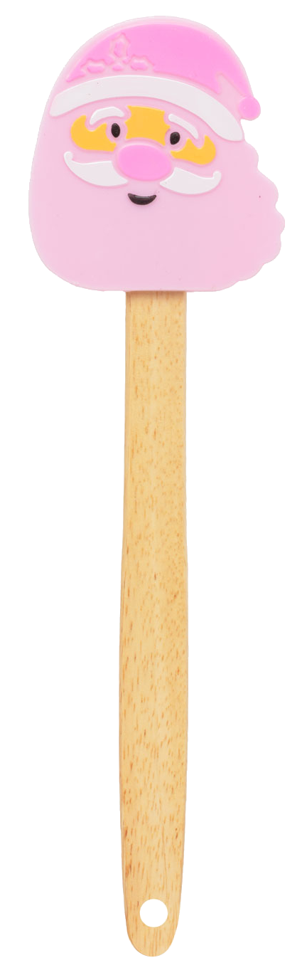 FAMILY CHRISTMAS 57527B Szilikon spatula - mikulás 29 x 7,6 cm